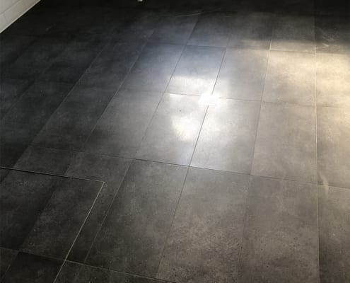 Kitchen Black Floor Tile