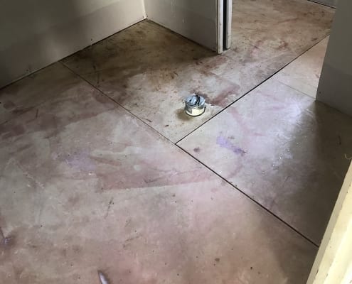 Bathroom tile removal